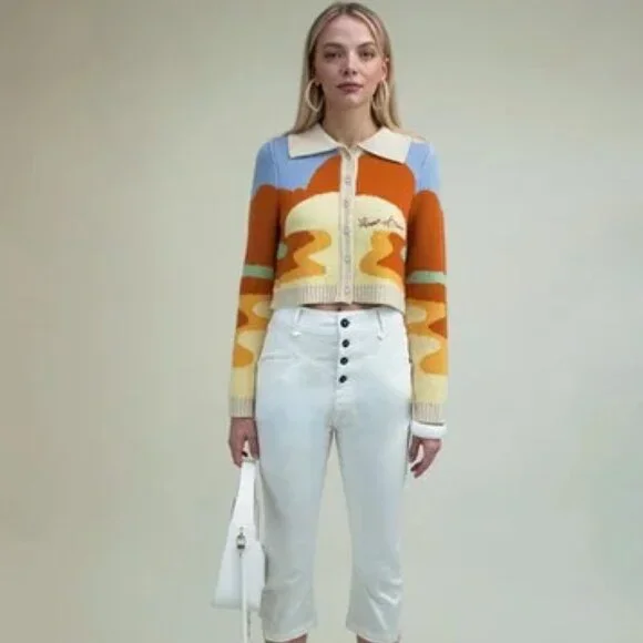 House Of Sunny Day Tripper Jacquard Cardigan - Picture 3 of 10